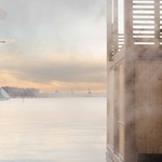 Když saunu tak plovoucí! Schladit se můžete přímo ve fjordu Foto: Rebecca Zeller