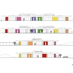  Jednotlivé pohledy s barevným řešením Zdroj: STUDIO MTA