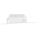 Dům na předměstí připomíná klády přitesané sekyrou. Zdroj: Architectural Bureau G.Natkevicius & Partners