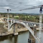 Most přes orlickou přehradu má duši. Stavbaři ukázali vnitřek největšího železobetonového oblouku v ČR, foto Metrostav