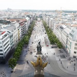 Václavské náměstí. Zdroj: Centrum architektury a městského plánování (CAMP)