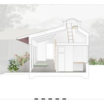 Přístavbu domu ve svahu navrhli podle schodů. Svažitý terén se propsal i do interiéru. Zdroj: Anders Berensson Architects