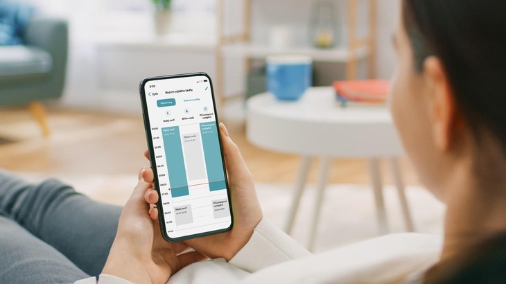 V mobilní aplikaci Energie24 snadno zadáte samoodečet. Zdroj: E.ON