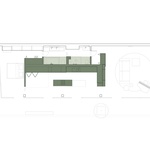 Čtyři tváře jedné krabice. Zelený box proměňuje funkčnost berlínského bytu. Zdroj: Ester Bruzkus Architekten
