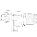 Půdorys vzorového bytu 1.PP. Zdroj: STUDIO PLUS ONE ARCHITECTS