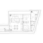 Půdorys bytu 3.NP. Zdroj: STUDIO PLUS ONE ARCHITECTS