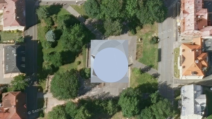 Kostel – umístění. Foto: Technická univerzita v Liberci (TUL) Kostel – umístění. Foto: Technická univerzita v Liberci (TUL)