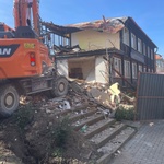Demolice původní klubovny. Foto: Tomáš Slavík