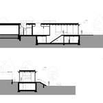 Řez podélný a příčný. Zdroj: Studio Pavel Hnilička Architects+Planners