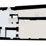 Půdorys 1.PP. Zdroj: STUDIO ATELIER ŠTĚPÁN