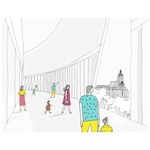 Skica interiéru. Zdroj: STUDIO CHYBIK + KRISTOF