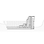 Řez. Zdroj: STUDIO ARCHITEKTI DRNH