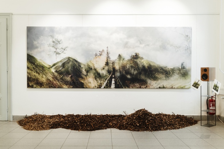 Fotografie z putovní výstavy Hřbitov bez hrobů; pietní biocentrum? v Brně (Foto: Jakub Gaňa)