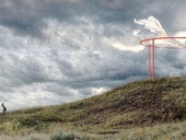 Obřadní místo s výhledem na krajinu (Archiv Blanky Solár) Obřadní místo s výhledem na krajinu (Archiv Blanky Solár)