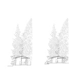 Řez příčný. Zdroj: STUDIO MJÖLK ARCHITEKTI Řez příčný. Zdroj: STUDIO MJÖLK ARCHITEKTI