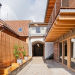 Průhled atriem k průjezdu. Foto: Radek Úlehla Průhled atriem k průjezdu. Foto: Radek Úlehla