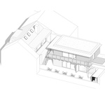 Axonometrie. Zdroj: STUDIO MATĚJ ŠEBEK ARCHITEKTI Axonometrie. Zdroj: STUDIO MATĚJ ŠEBEK ARCHITEKTI