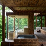 Pohled jihovýchodní na saunu. Foto: Radek Úlehla Pohled jihovýchodní na saunu. Foto: Radek Úlehla