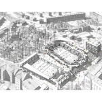 Axonometrie řešení. Zdroj: STUDIO CHYBIK + KRISTOF Axonometrie řešení. Zdroj: STUDIO CHYBIK + KRISTOF