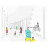 Skica interiéru. Zdroj: STUDIO CHYBIK + KRISTOF Skica interiéru. Zdroj: STUDIO CHYBIK + KRISTOF