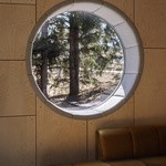 Obývací pokoj, detail okna. Foto: Tomáš Slavík 