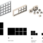 Rastr stavby a mobiliáře. Zdroj: Studio XTOPIX architekti, Simona Ledvinková