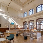 Secesní architektura Josefa Fanty a modernizace nádražní budovy v Praze. Zdroj: Správa železnic, DigiTry Art Technologies