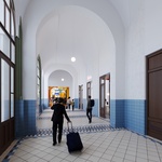 Secesní architektura Josefa Fanty a modernizace nádražní budovy v Praze. Zdroj: Správa železnic, DigiTry Art Technologies