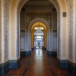 Secesní architektura Josefa Fanty a modernizace nádražní budovy v Praze. Zdroj: Správa železnic, DigiTry Art Technologies