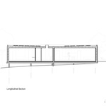 Podélný řez Zdroj: Studio ODA Architects, Coral Architects