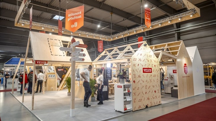 Veletrh STŘECHY-SOLAR-ŘEMESLO 2025. Zdroj: Velux Veletrh STŘECHY-SOLAR-ŘEMESLO 2025. Zdroj: Velux