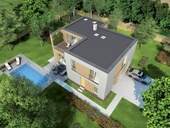 Projekt RD DAKOTA 5 Plus 2 - velký dvoupodlažní dům s plochou střechou