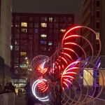 Londýnský Winter Lights Festival na Canary Wharf, foto E. Kopačková Londýnský Winter Lights Festival na Canary Wharf, foto E. Kopačková