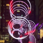 Londýnský Winter Lights Festival na Canary Wharf, foto E. Kopačková Londýnský Winter Lights Festival na Canary Wharf, foto E. Kopačková