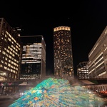 Londýnský Winter Lights Festival na Canary Wharf, foto E. Kopačková Londýnský Winter Lights Festival na Canary Wharf, foto E. Kopačková