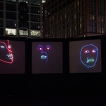 Londýnský Winter Lights Festival na Canary Wharf, foto E. Kopačková Londýnský Winter Lights Festival na Canary Wharf, foto E. Kopačková