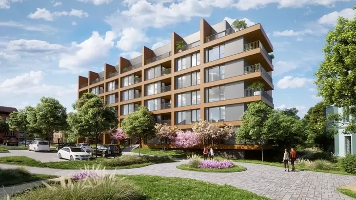 Pasivní bytový dům Cihlovka v&nbsp;Hradci Králové. Zdroj: Xella CZ s.r.o.