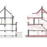 Řez příčný. Zdroj: Atelier Hajný