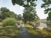 Břehy Staré Moravy v&nbsp;Hodoníně. Vítězné projekty ČKA. Zdroj: Česká komora architektů (ČKA)