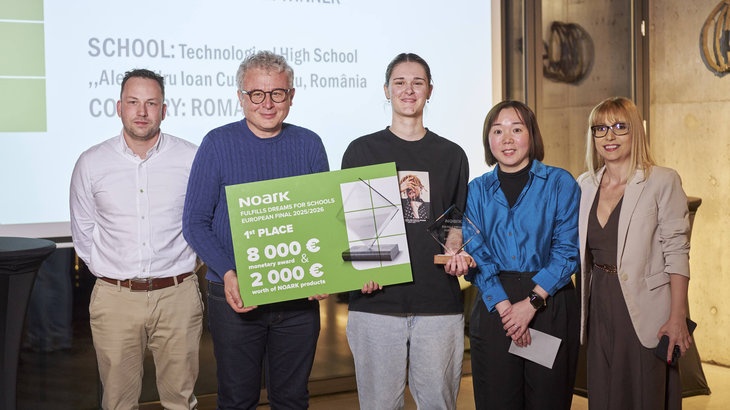 Pátý ročník soutěže Noark plní sny školám vyhrál rumunský tým. Zdroj: NOARK Electric Europe s.r.o.
