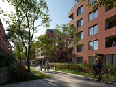 Proměna bývalého průmyslového areálu ve Vršovicích, rezidenční projekt Connect Vršovice. Foto: Neocity