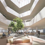 Vizualizace vítězného návrhu budovy VŠCHT. Zdroj: Mangoshake