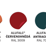 Rozšířená barevná paleta pro hliníkový materiál AluFalc®. Zdroj: SATJAM s.r.o.