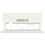 Podélný řez. Zdroj: STUDIO FACHA ARCHITEKTI