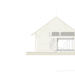 Příčný řez. Zdroj: STUDIO FACHA ARCHITEKTI