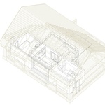 Axonometrie. Zdroj: STUDIO FACHA ARCHITEKTI