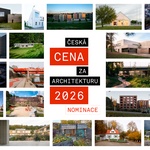 Pětadvacet nominovaných staveb pro 11. ročník České ceny za architekturu 2026. Zdroj: Česká komora architektů (ČKA)
