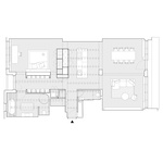 Rekonstrukce bytu na Letné – Půdorys řešení. Zdroj: Studio Markéta Bromová architekti Rekonstrukce bytu na Letné – Půdorys řešení. Zdroj: Studio Markéta Bromová architekti