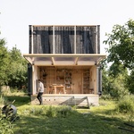Zahradní pavilon – Odklopená čelní stěna. Foto: Alex Shoots Buildings Zahradní pavilon – Odklopená čelní stěna. Foto: Alex Shoots Buildings