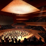 Vltavská filharmonie v Praze, hlavní sál, vizualizace Bjarke Ingels Group (BIG)